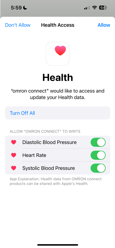 a screenshot of the health app on an iphone