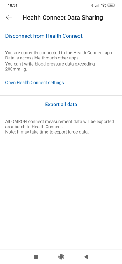 a screenshot of a phone screen showing the allow all button